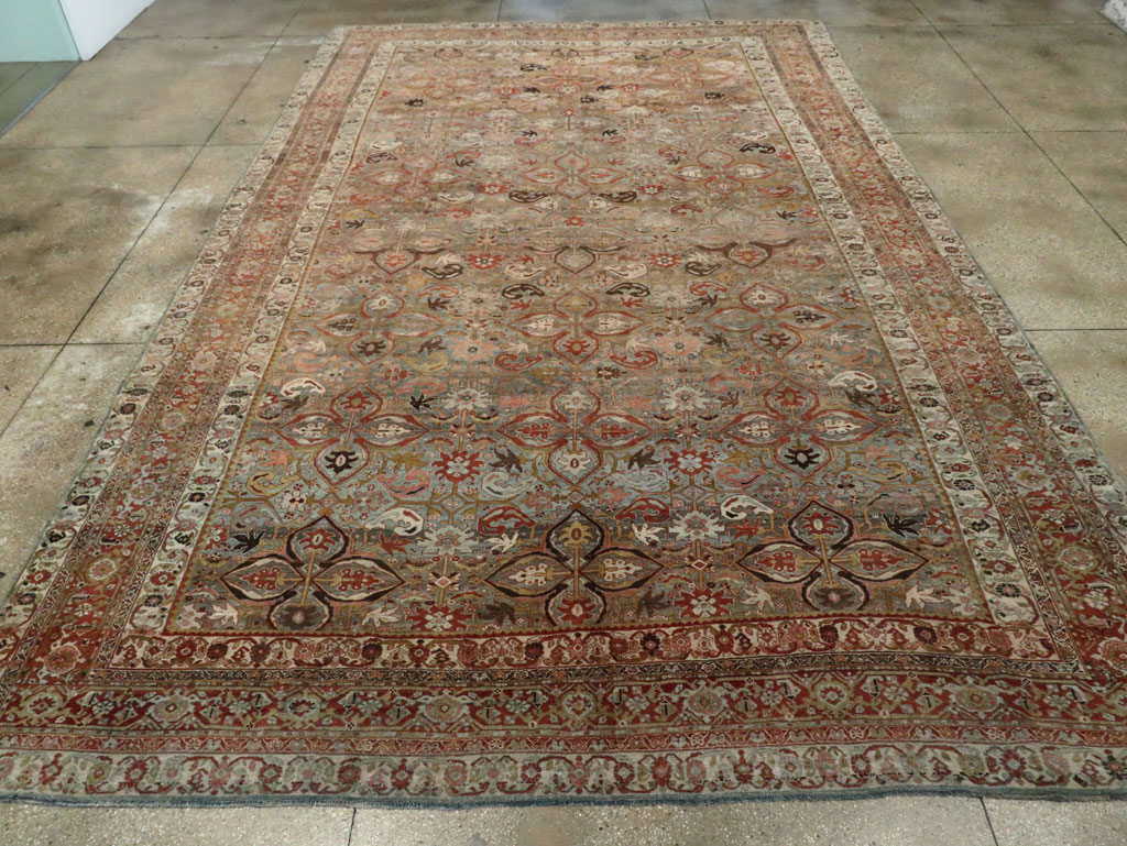 Antique Persian Bidjar Large Room Size Carpet, No.28160 - Gsblank