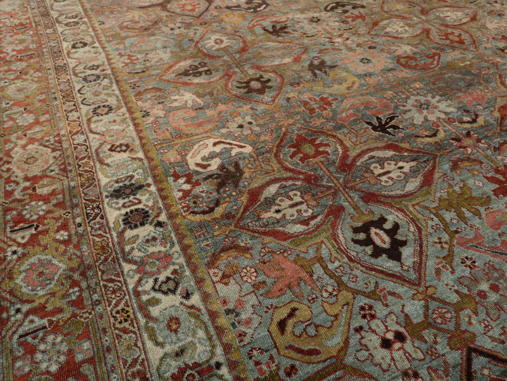 Antique Persian Bidjar Large Room Size Carpet, No.28160 - Gsblank