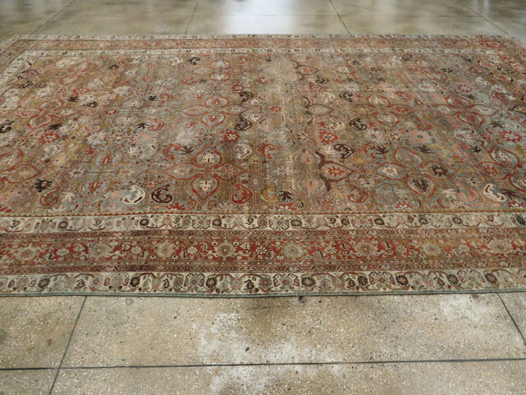 Antique Persian Bidjar Large Room Size Carpet, No.28160 - Gsblank