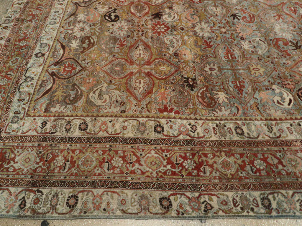Antique Persian Bidjar Large Room Size Carpet, No.28160 - Gsblank
