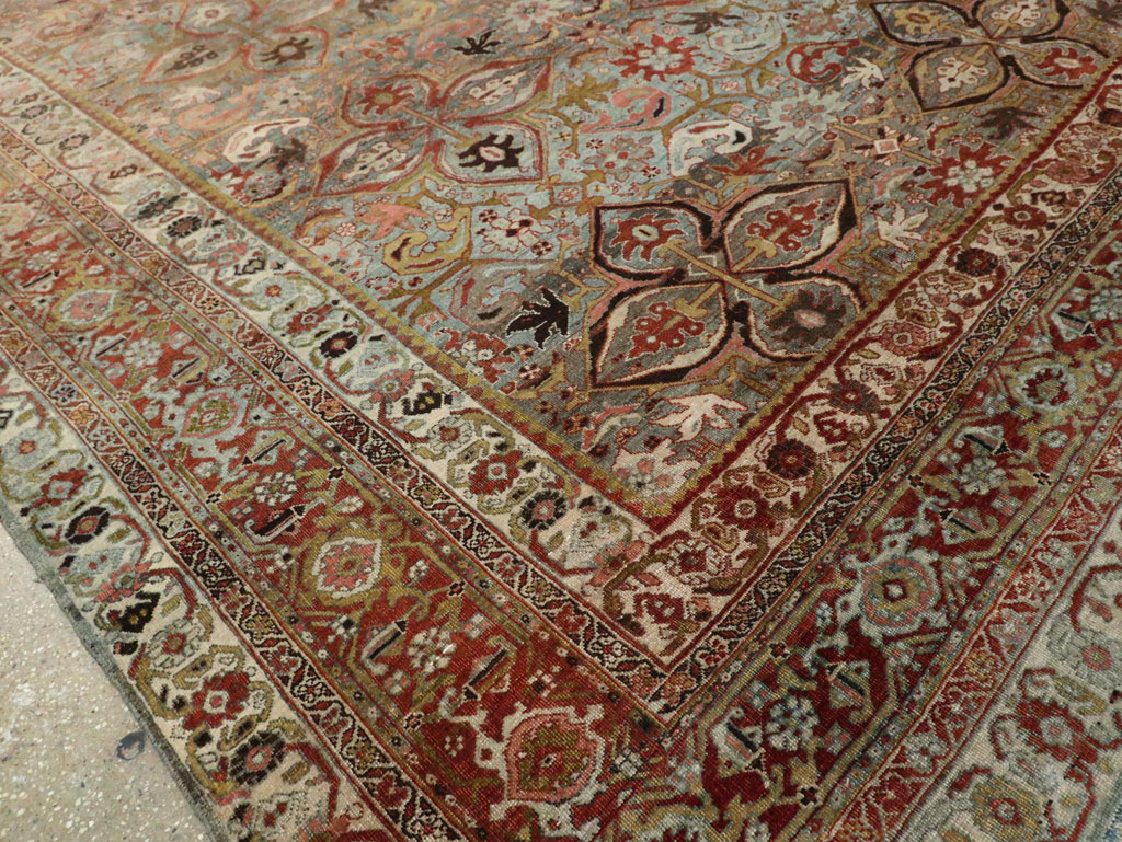 Antique Persian Bidjar Large Room Size Carpet, No.28160 - Gsblank