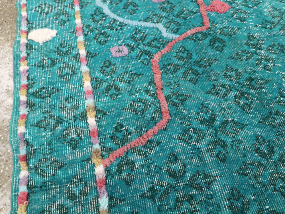 Modern Turkish Folk Rug, No.28169 - Gsblank