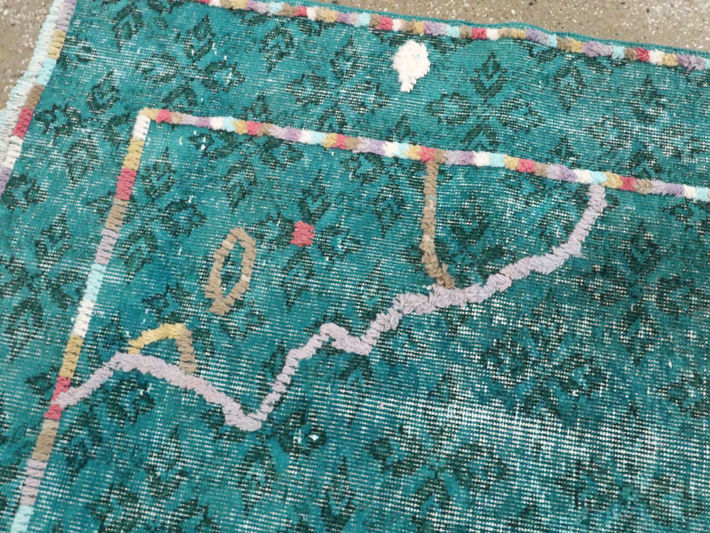 Modern Turkish Folk Rug, No.28169 - Gsblank