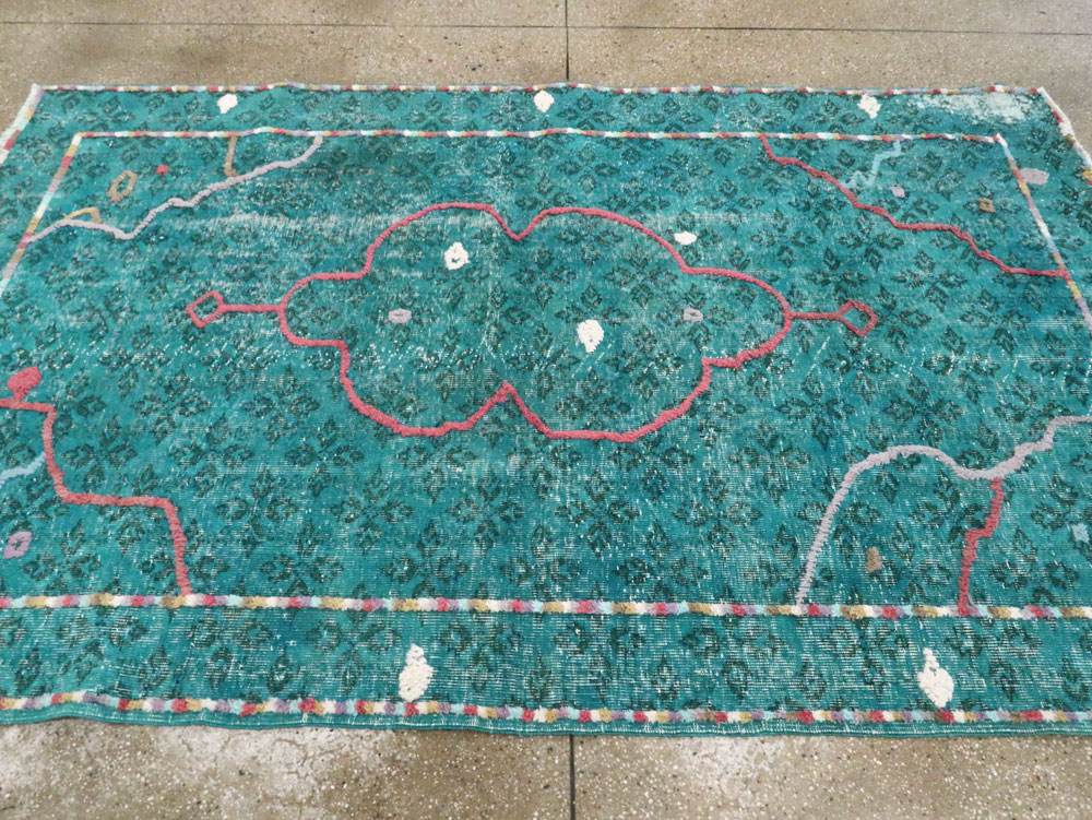 Modern Turkish Folk Rug, No.28169 - Gsblank