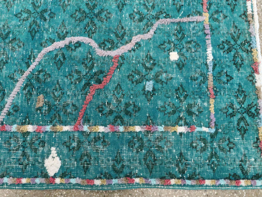 Modern Turkish Folk Rug, No.28169 - Gsblank