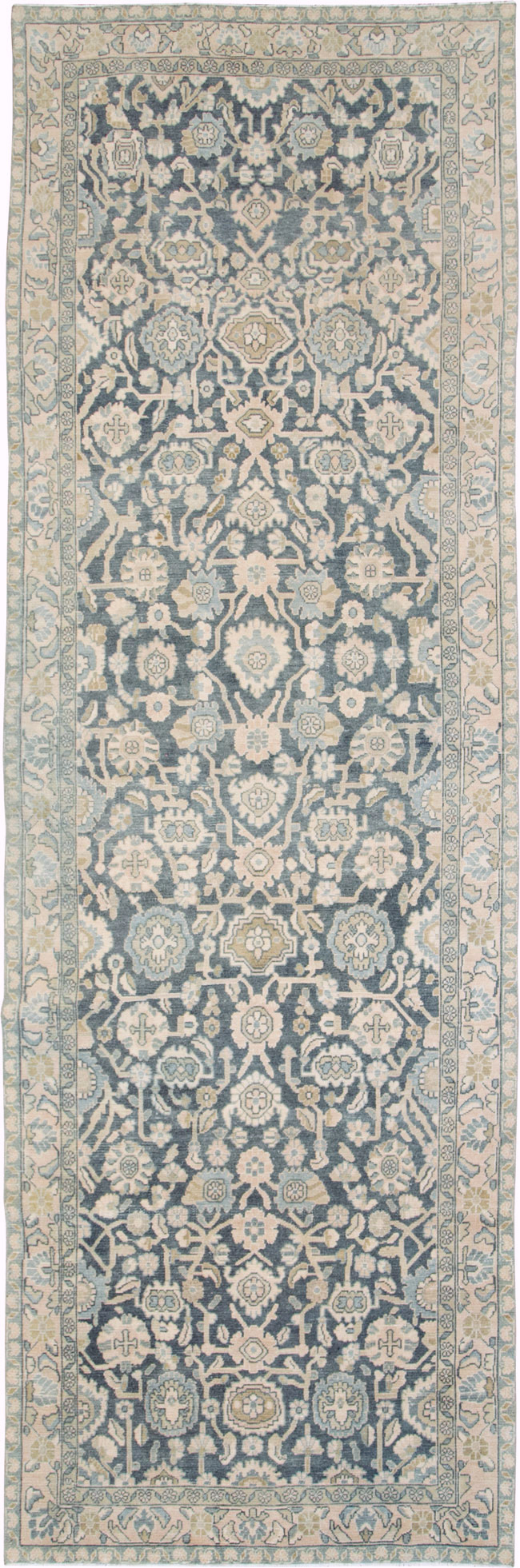 Vintage Persian Malayer Wide Gallery Runner, No.28174 - Gsblank