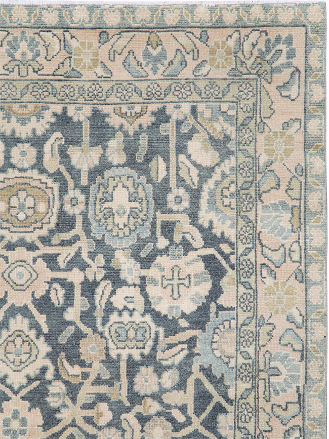 Vintage Persian Malayer Wide Gallery Runner, No.28174 - Gsblank