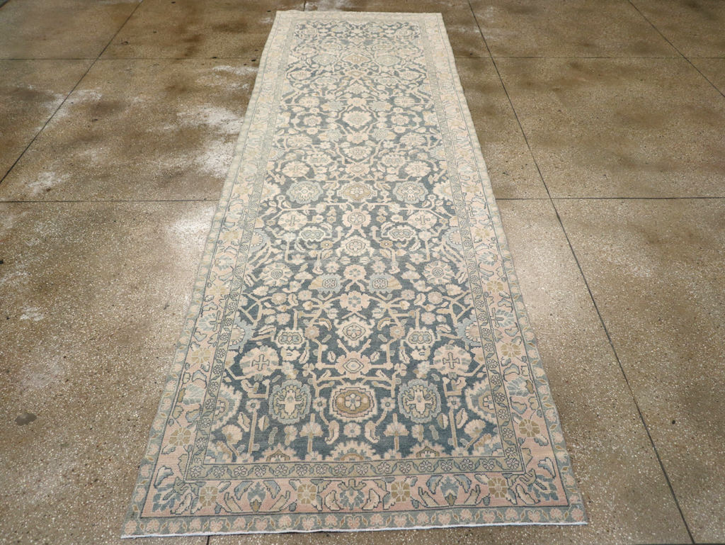 Vintage Persian Malayer Wide Gallery Runner, No.28174 - Gsblank