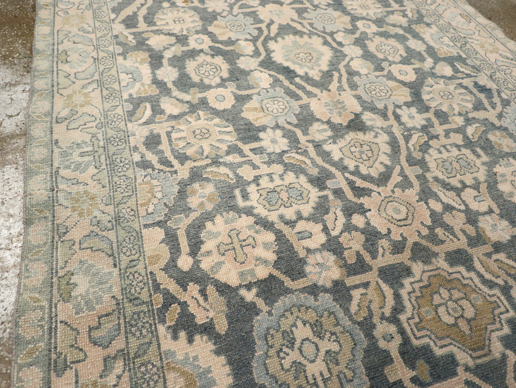Vintage Persian Malayer Wide Gallery Runner, No.28174 - Gsblank