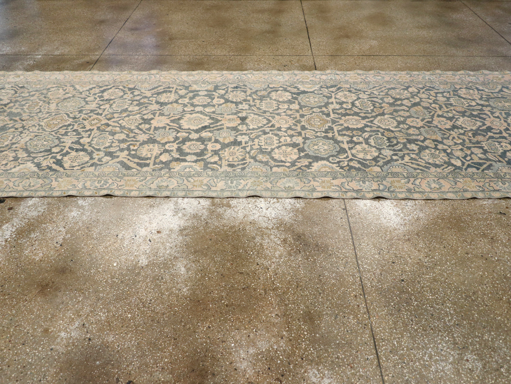Vintage Persian Malayer Wide Gallery Runner, No.28174 - Gsblank