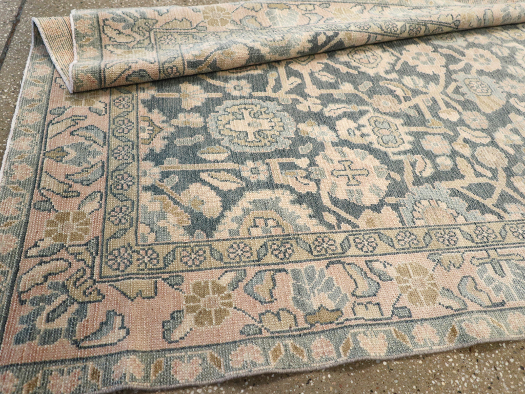 Vintage Persian Malayer Wide Gallery Runner, No.28174 - Gsblank