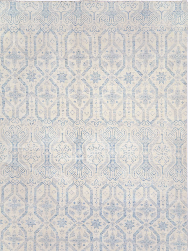 Spanish Cuenca Inspired Contemporary Turkish Room Size Carpet, No.28175 - Gsblank