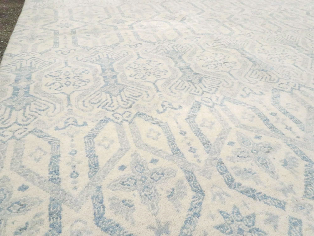 Spanish Cuenca Inspired Contemporary Turkish Room Size Carpet, No.28175 - Gsblank
