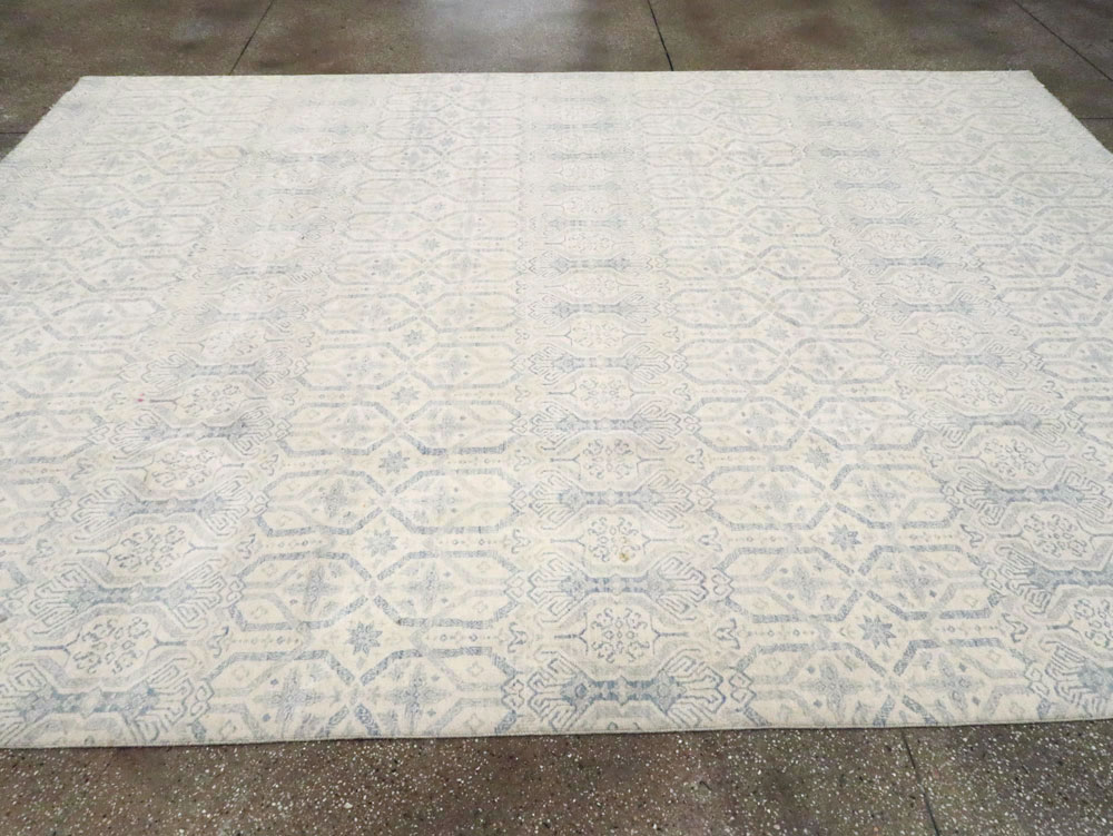 Spanish Cuenca Inspired Contemporary Turkish Room Size Carpet, No.28175 - Gsblank