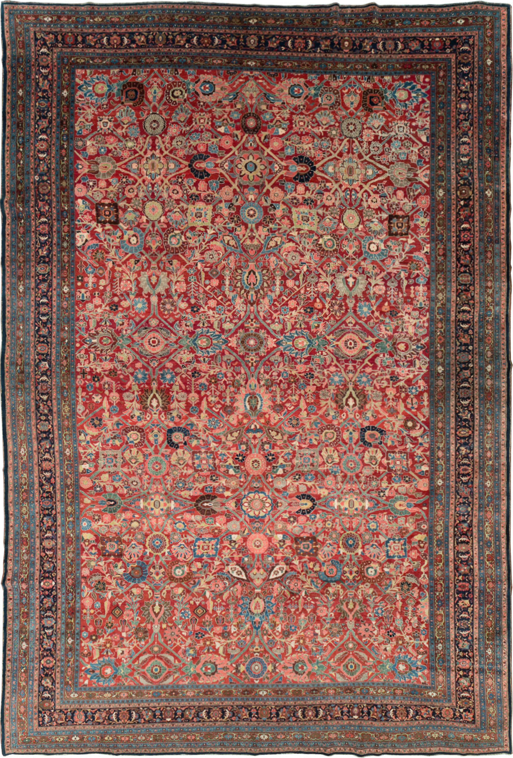 Antique Persian Bidjar Oversize Carpet, No.28178 - Gsblank