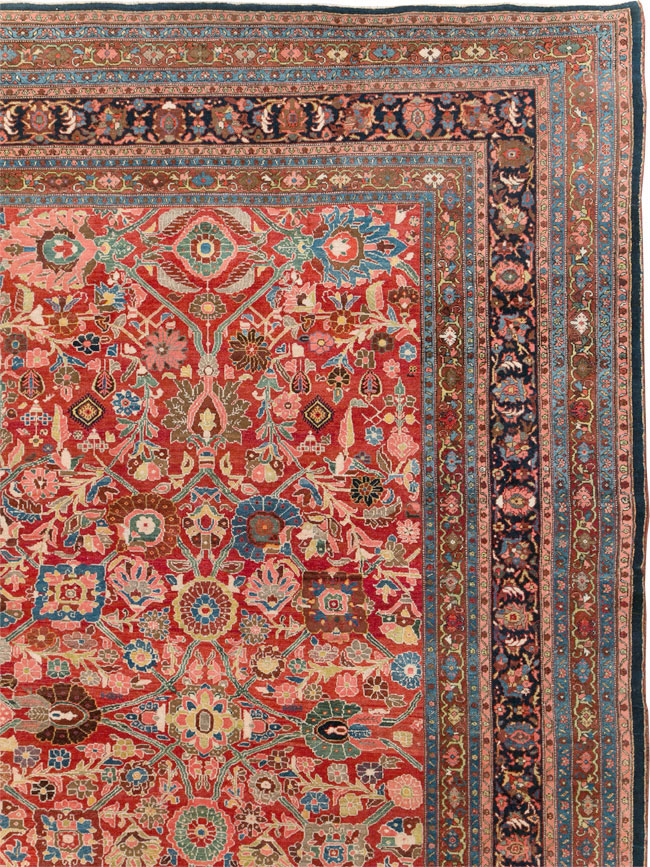 Antique Persian Bidjar Oversize Carpet, No.28178 - Gsblank