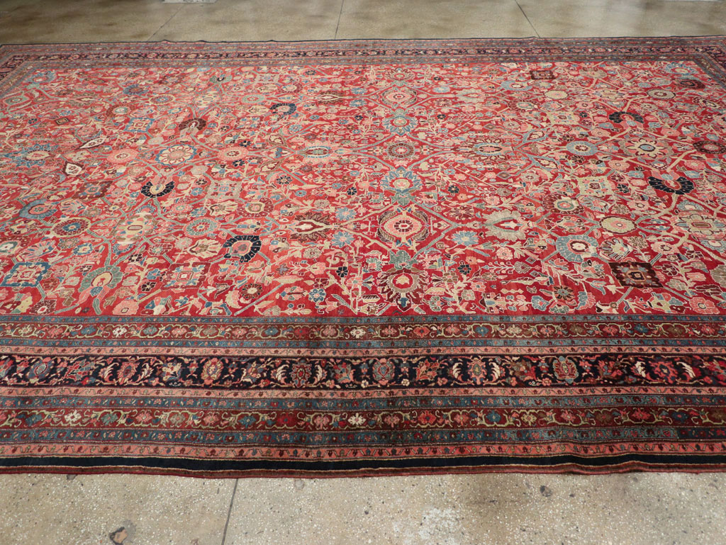 Antique Persian Bidjar Oversize Carpet, No.28178 - Gsblank