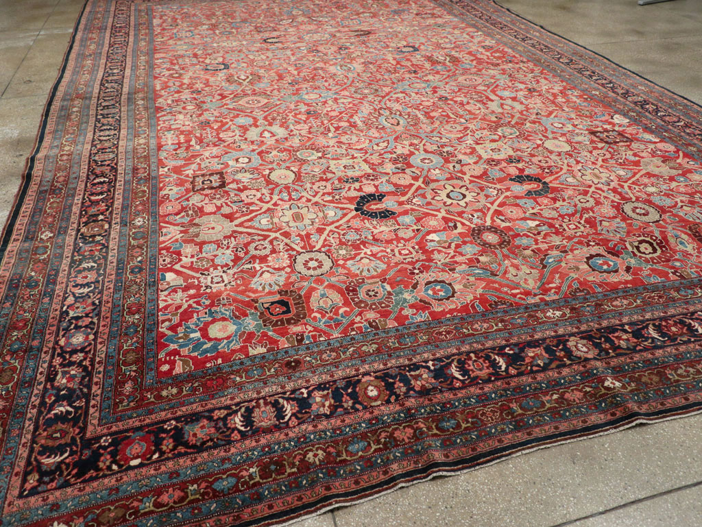 Antique Persian Bidjar Oversize Carpet, No.28178 - Gsblank