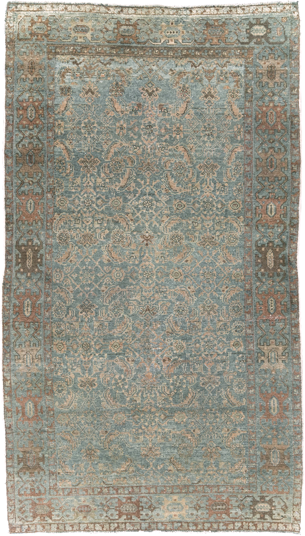 Antique Persian Malayer Accent Rug, No.28179 - Gsblank