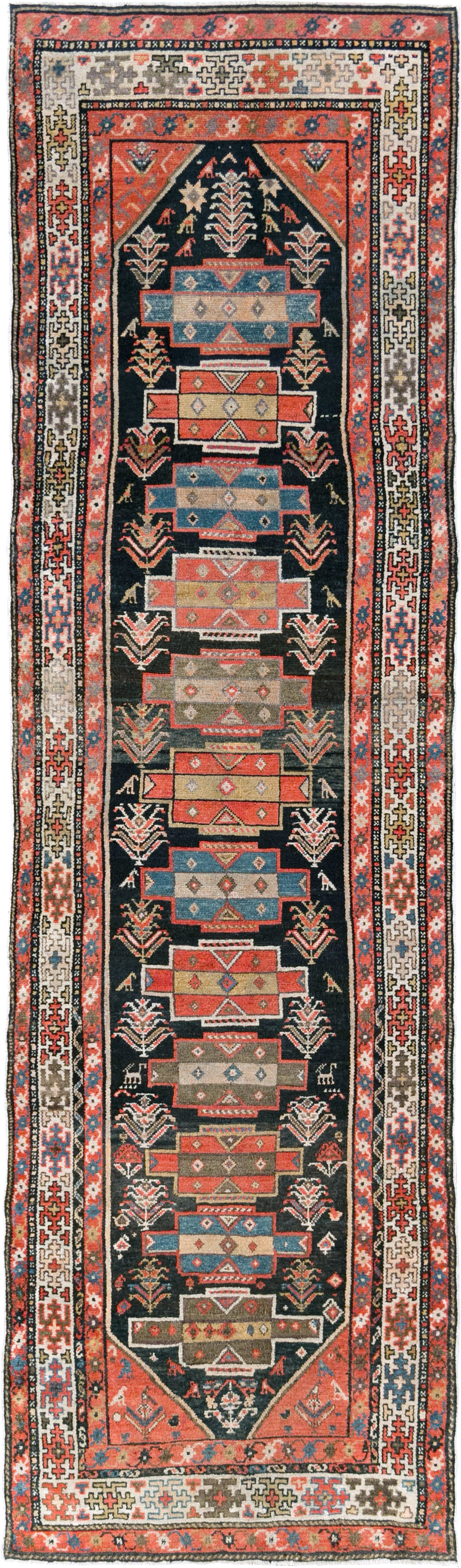 Antique Persian Kurd Runner, No.28180 - Gsblank