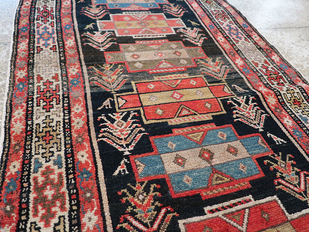 Antique Persian Kurd Runner, No.28180 - Gsblank
