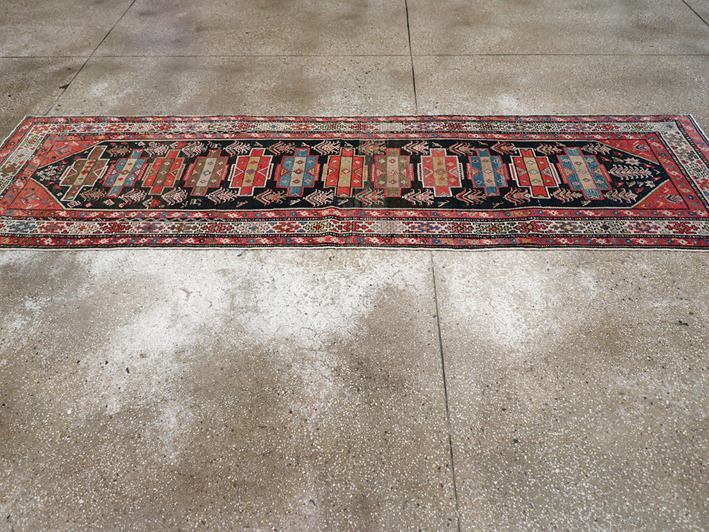 Antique Persian Kurd Runner, No.28180 - Gsblank