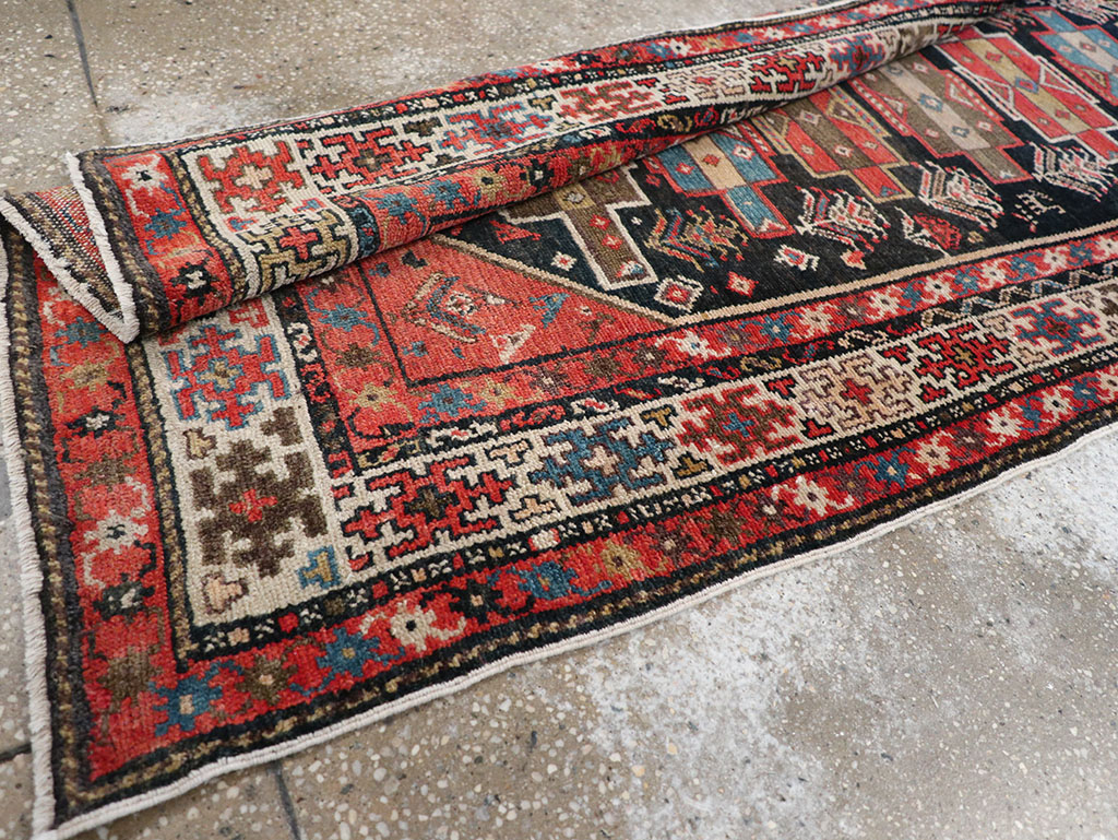 Antique Persian Kurd Runner, No.28180 - Gsblank