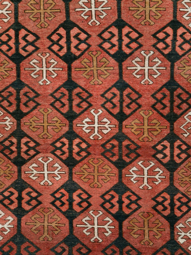 Vintage Kirghiz Gallery Carpet, No.28182 - Gsblank