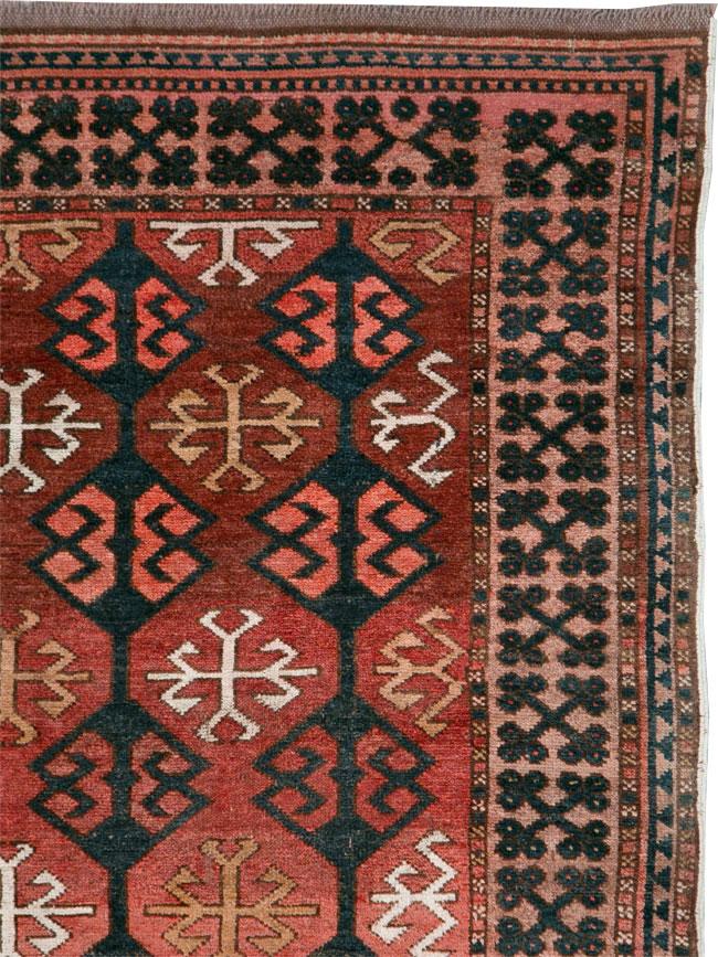 Vintage Kirghiz Gallery Carpet, No.28182 - Gsblank
