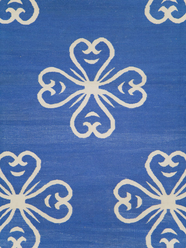 Modern Turkish Flatweave Room Size Carpet, No.28186 - Gsblank