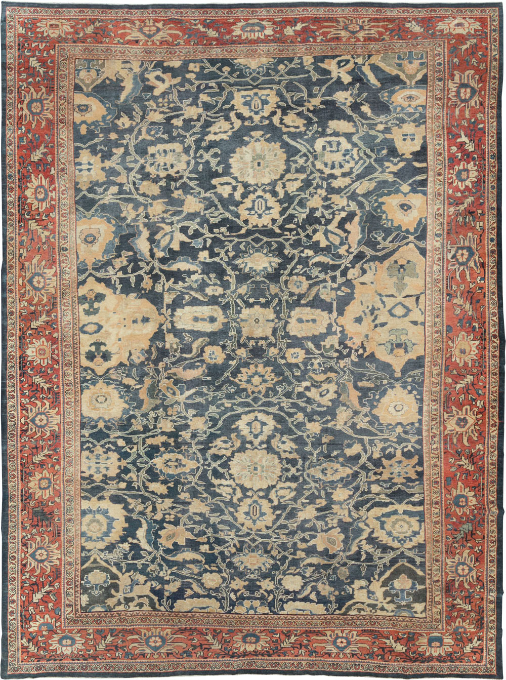Antique Persian Mahal Carpet, No.28212 - Gsblank