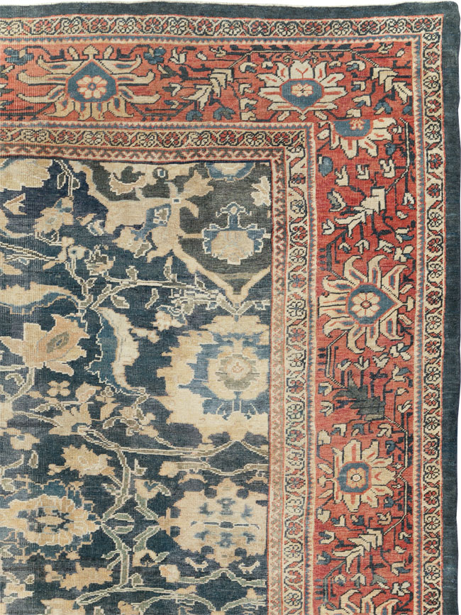Antique Persian Mahal Carpet, No.28212 - Gsblank