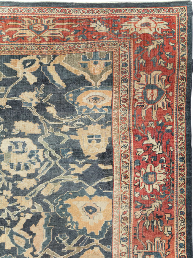 Antique Persian Mahal Carpet, No.28212 - Gsblank