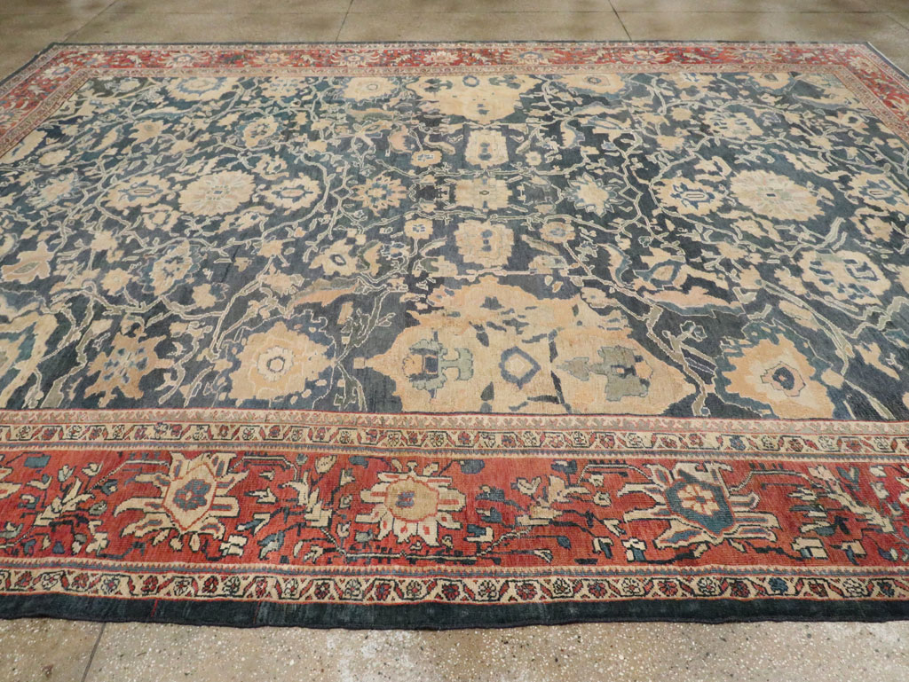Antique Persian Mahal Carpet, No.28212 - Gsblank