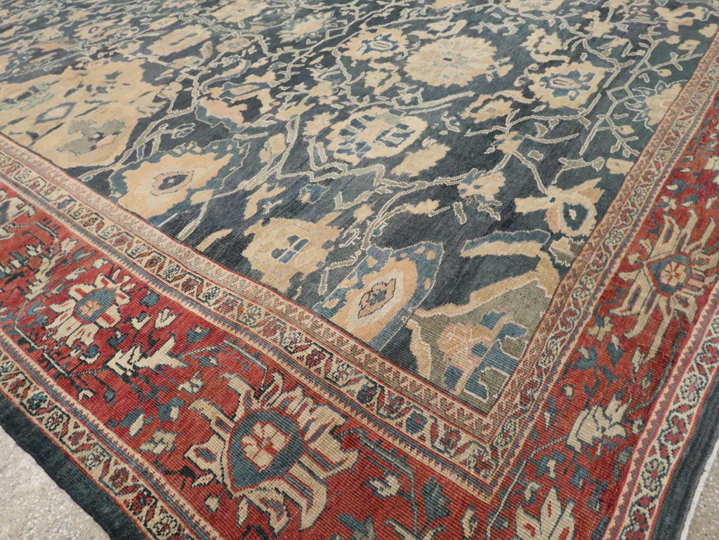 Antique Persian Mahal Carpet, No.28212 - Gsblank