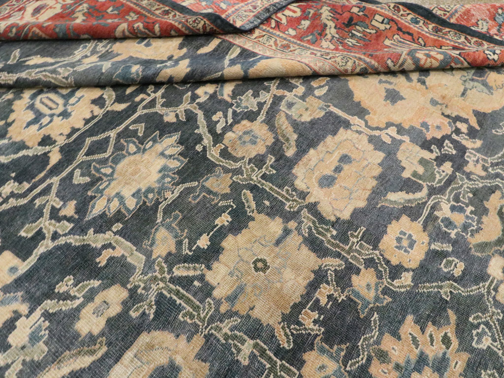 Antique Persian Mahal Carpet, No.28212 - Gsblank