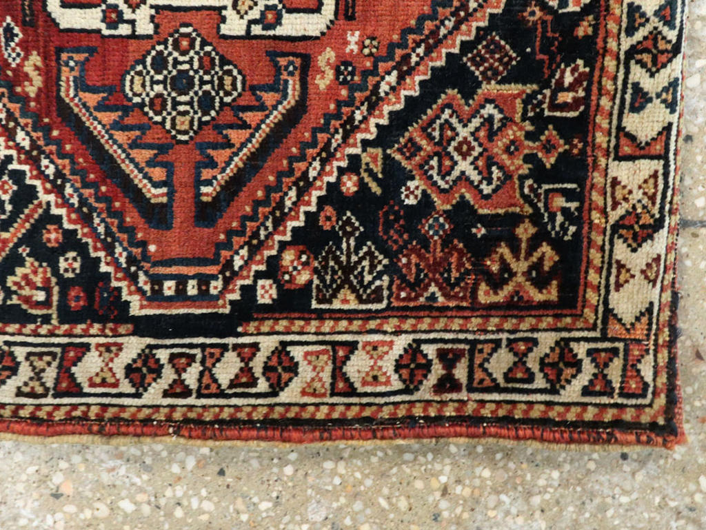 Antique Persian Qashqai Saddlebag (Khorjin), No.28219 - Gsblank