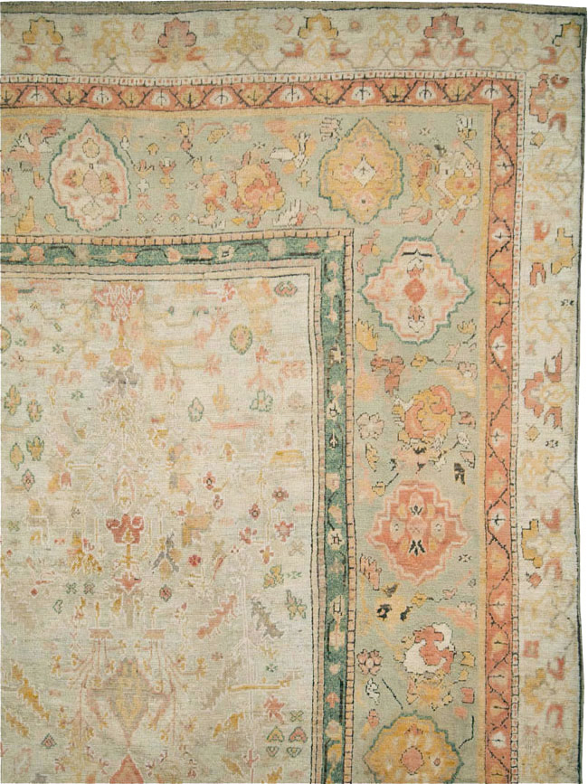 Antique Turkish Oushak Large Oversized Carpet, No.28226 - Gsblank