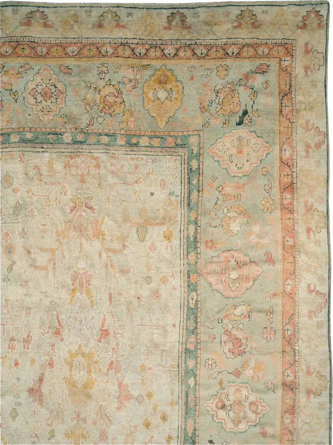 Antique Turkish Oushak Large Oversized Carpet, No.28226 - Gsblank