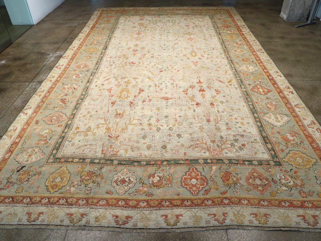 Antique Turkish Oushak Large Oversized Carpet, No.28226 - Gsblank