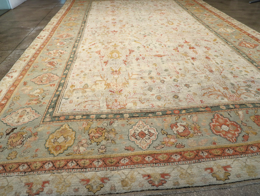 Antique Turkish Oushak Large Oversized Carpet, No.28226 - Gsblank