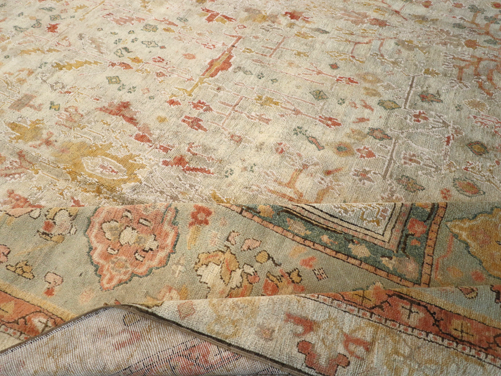 Antique Turkish Oushak Large Oversized Carpet, No.28226 - Gsblank