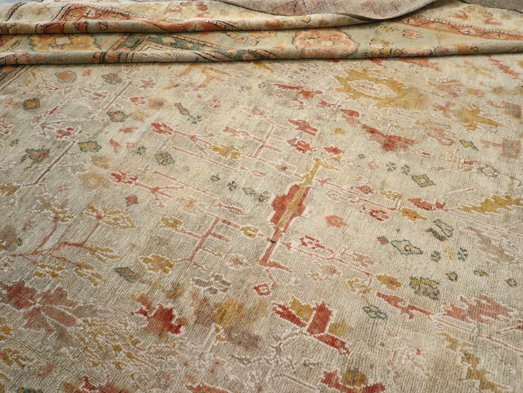 Antique Turkish Oushak Large Oversized Carpet, No.28226 - Gsblank