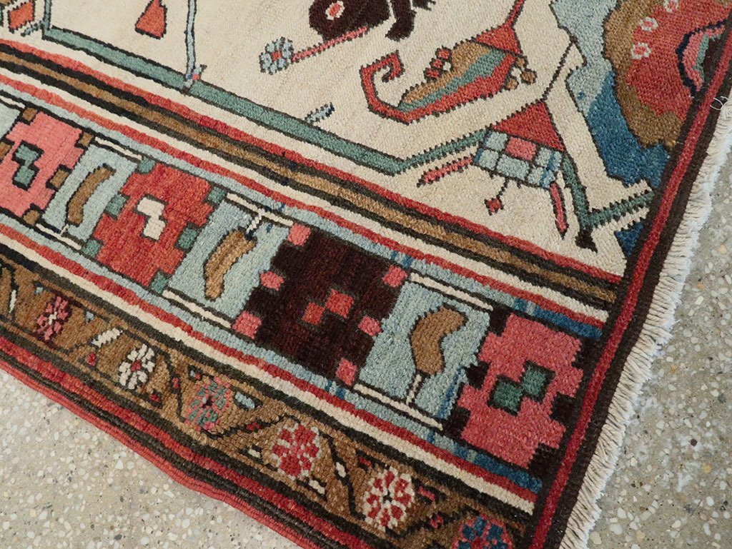 Antique Persian Serapi Wagireh Sampler Rug, No.28230 - Gsblank