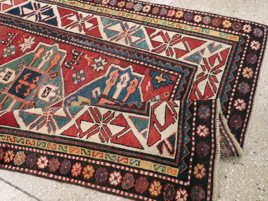 Antique Caucasian Kazak Rug, No.28233 - Gsblank