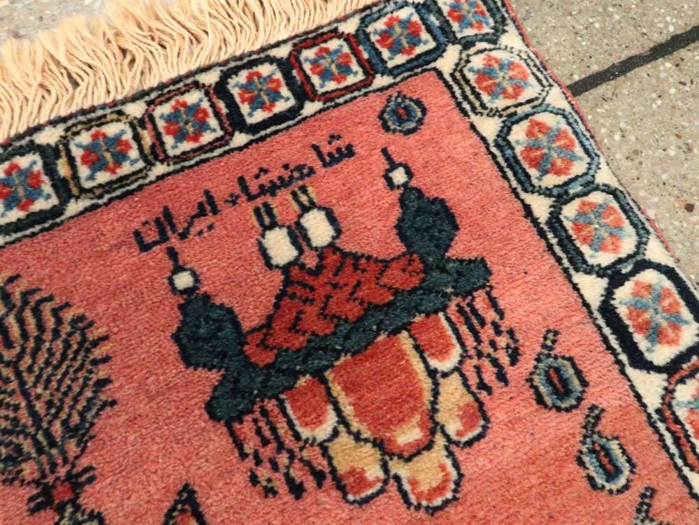 Persian Pictorial Shiraz Rug, No.28241 - Gsblank