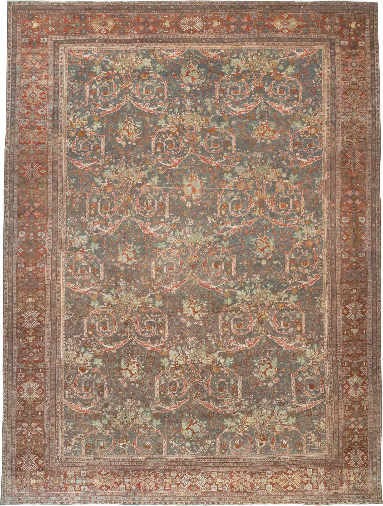 Antique Persian Mahal Oversize Carpet, No.28244 - Gsblank