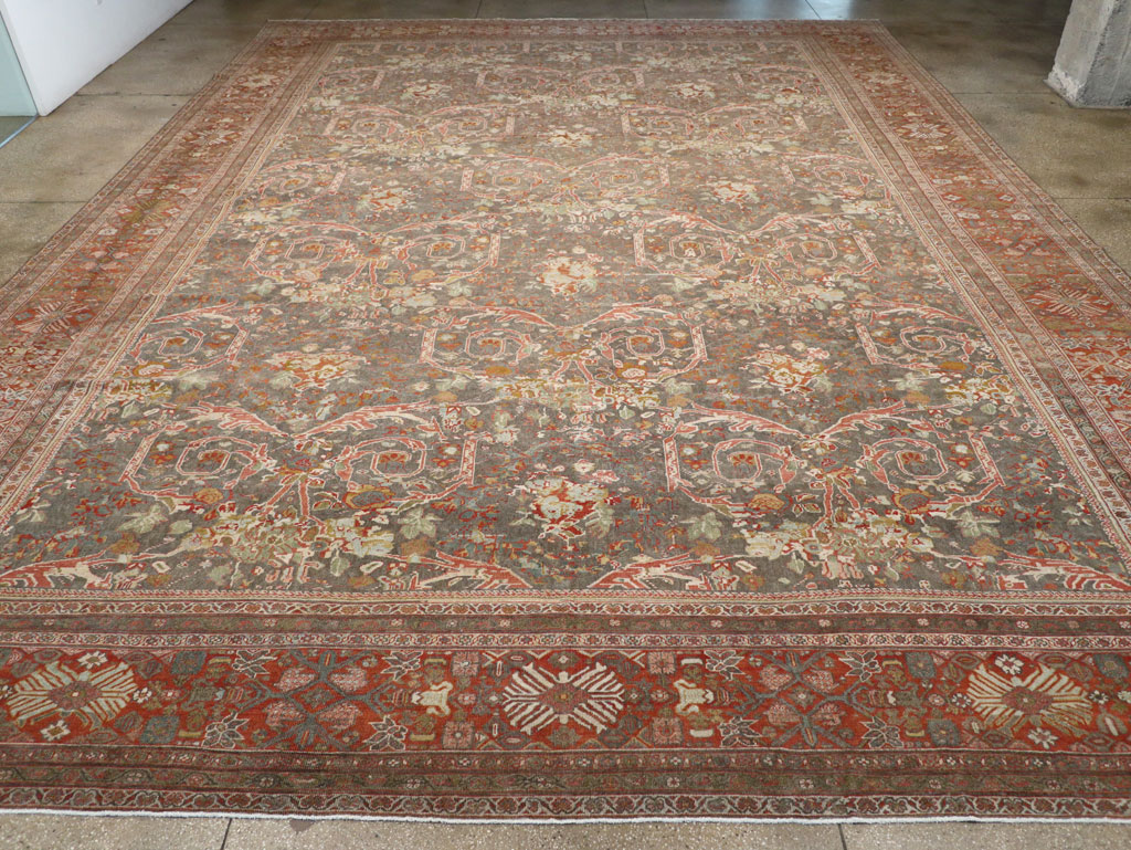 Antique Persian Mahal Oversize Carpet, No.28244 - Gsblank