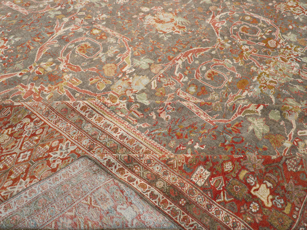 Antique Persian Mahal Oversize Carpet, No.28244 - Gsblank