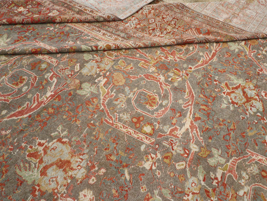 Antique Persian Mahal Oversize Carpet, No.28244 - Gsblank